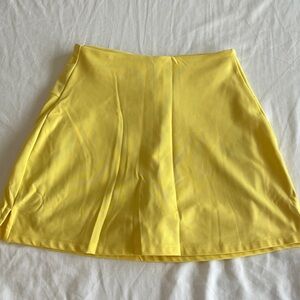 girlfriend collective Bright Yellow Sports Skirt